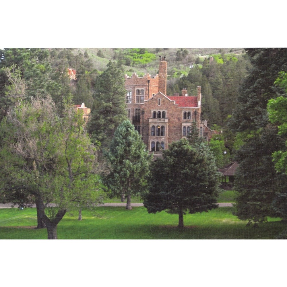 Glen Eyrie Castle Colorado Springs Postcard Gothic Revival Landmark Travel